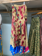 Load image into Gallery viewer, Upcycled Sari Maxi Wrap Skirt