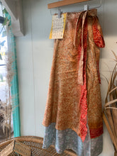 Load image into Gallery viewer, Upcycled Sari Maxi Wrap Skirt