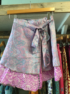 Upcycled Sari Mini Skirt